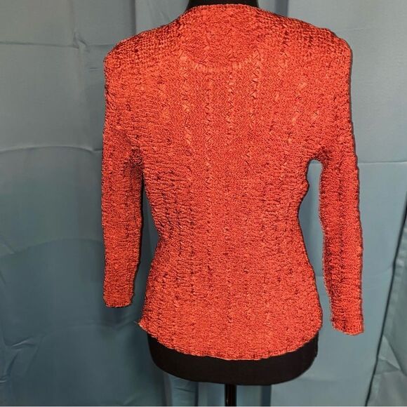 Crinkle top reversible top. Fall colors/rusty orange OSFM - Picture 6 of 8